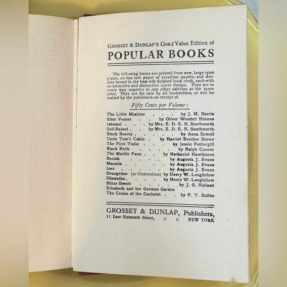 Antique Book: Marian Grey by Mary J. Holmes (Grosset & Dunlap NY) - Picture 6 of 8